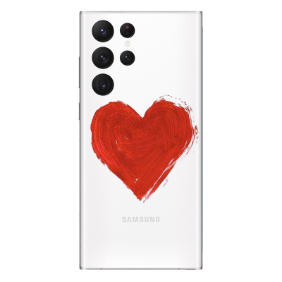 Husa Samsung Galaxy S23 Ultra, Silicon Premium, BIG HEART